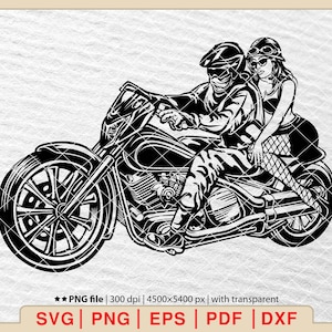 Biker Lovers SVG, Motorcycle Svg, Rider Svg, Motorcycle scene Svg, Motor Bike cut file laser, Motorcycle Rider Svg, Biker Svg [EP-438]