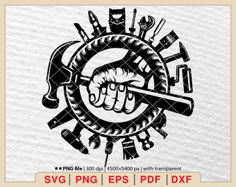 Handyman Tools SVG: Construction Repair Design (Digital Download)