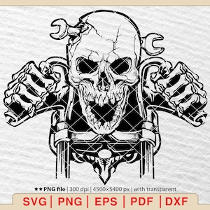Motorcycle svg,motorbike svg,motor bike svg,motorcycle cricut file,Biker Skull Svg File,Files for cricut Svg,Png,Svg,Pdf,Dxf [EP-10]