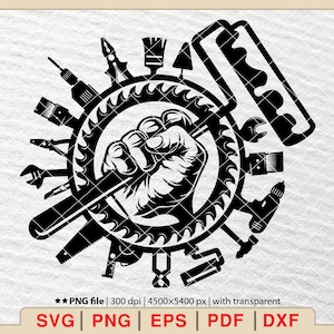 Repair tools Svg, Paint Roller Svg ,Mechanic logo, Handyman logo, Mechanic Svg, Tools car svg, Carpenter Svg, Paint Brush Svg [EP-455]