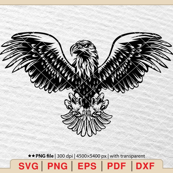 Eagle Svg,Eagle Vector,Bird Flying Claw,Animal eagle svg,hawk svg,bird svg,svg for shirt,Files for Cricut Svg,Png,Eps,Pdf,Ai [EP-34]