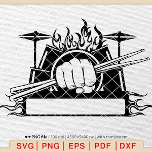   Trommel-Set svg, Trommel-Svg, Trommel-Set Silhouette, Trommel-Set Clipart, Trommel-Set Vektor, Trommel-Svg, Trommelstöcke-Svg, Trommeln-Svg [EP-104]