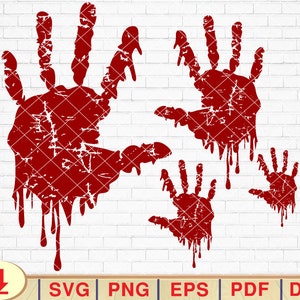 Bloody hand svg, Halloween Svg, Bloody Handprint Svg, Dripping Blood Svg, Horror Svg, Blood Svg, Bloody Handprint Svg, Blood Splash [EP-100]