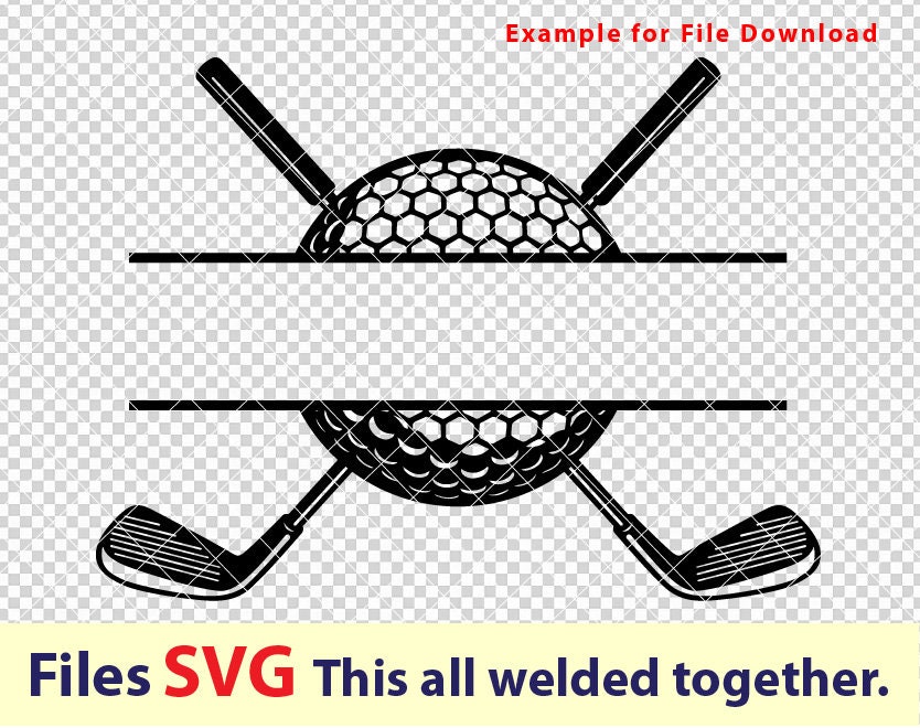Golf Monogram Svg Golf Svg Golf Name Frame Svg Golf Ball - Etsy