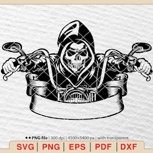 Motorcycle Rider Svg, Motorcycle svg, Motorcycle skull svg, Chopper svg, Motorcycle Skeleton svg, Biking Svg  [EP-496]