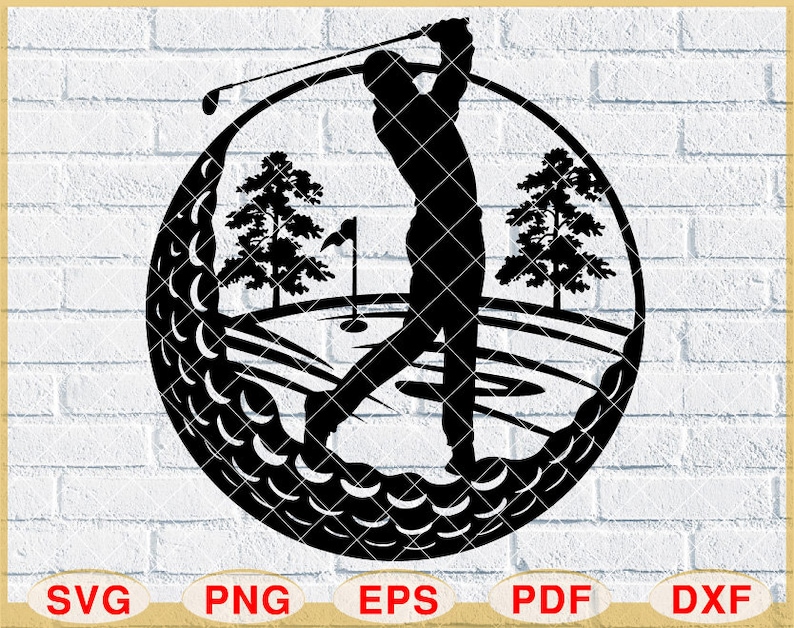 Golfing Svggolfer Silhouettegolfing Bundle Svggolf Club - Etsy