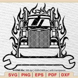Semi Truck Svg, Truck Driver Svg, Semi Truck Name Svg, Trucker Svg, Truck Name Svg, Trucking Truck Driver Svg [EP-353]
