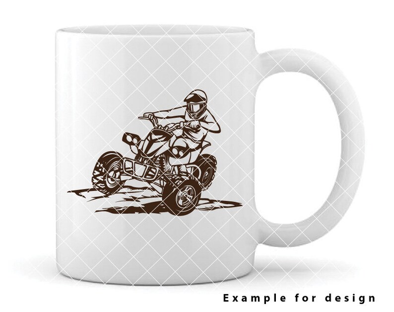 ATV Riding Svg, Atv Quad Bike Svg, 4 Wheeler Man Svg, Quad Bike Svg, 4-Wheeler Svg, Four wheeler Svg, ATV Svg,Atv Silhouette [EP-58] image 6