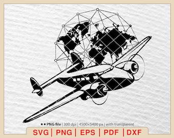 Airplane Travel Svg, Vacation Svg, Airplane Bundle Svg, Vacation trip Svg, Travel Vector, Vintage Plane Svg, Airplane Svg  [EP-228]