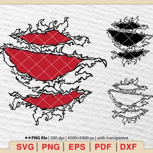 Gescheurd shirt Svg, gescheurd Svg, krassen Svg, scheur weg Svg, open scheuren Svg, klauw Svg, scheurt Svg, gescheurde Vector [EP-64]