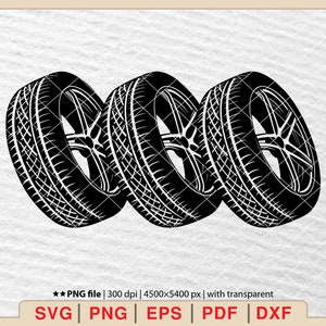 Ruedas de neumáticos svg, ruedas svg, neumáticos svg, neumático coche svg, ruedas de coche svg, neumáticos pista svg, silueta de rueda, neumático svg [EP-243]