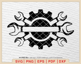 Wrench SVG: Mechanic Logo, Repair Tools (Digital Files)