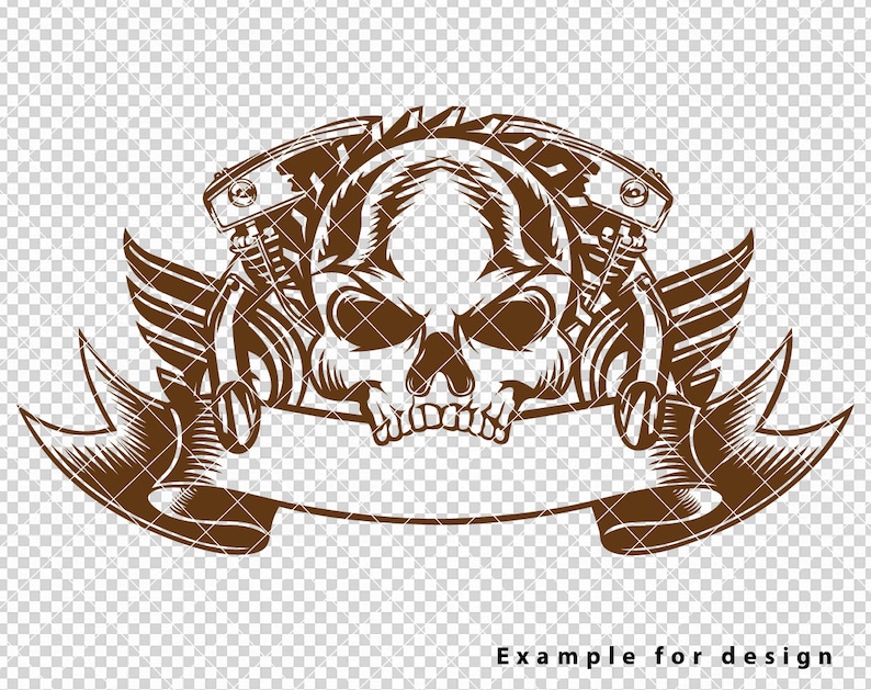 Motorcycle svg,motorbike svg,motor bike svg,motorcycle cricut file,Biker Skull Svg File,Files for cricut Svg,Png,Svg,Pdf,Dxf [EP-83] image 2