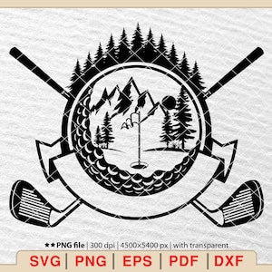 Golf Name Frame Svg, Golfing Svg, Golfer Sihouette, Golfer Svg, Golf Svg, Golf Monogram Svg, Golf Logo Shirt Svg, Golf Flag Hole Svg [EP-96]