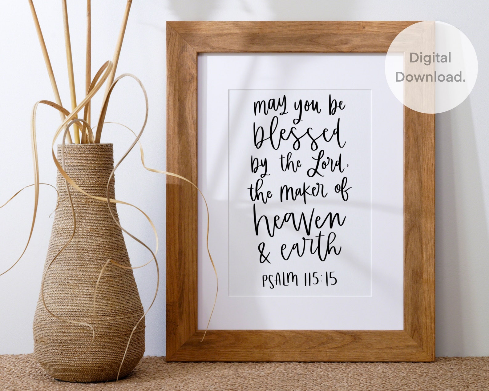 Psalm 115 15 Fathers Day Religious Gift Boho Bible Wall Etsy psalm-115-15-fathers-day-religious-gift-boho-bible-wall-etsy