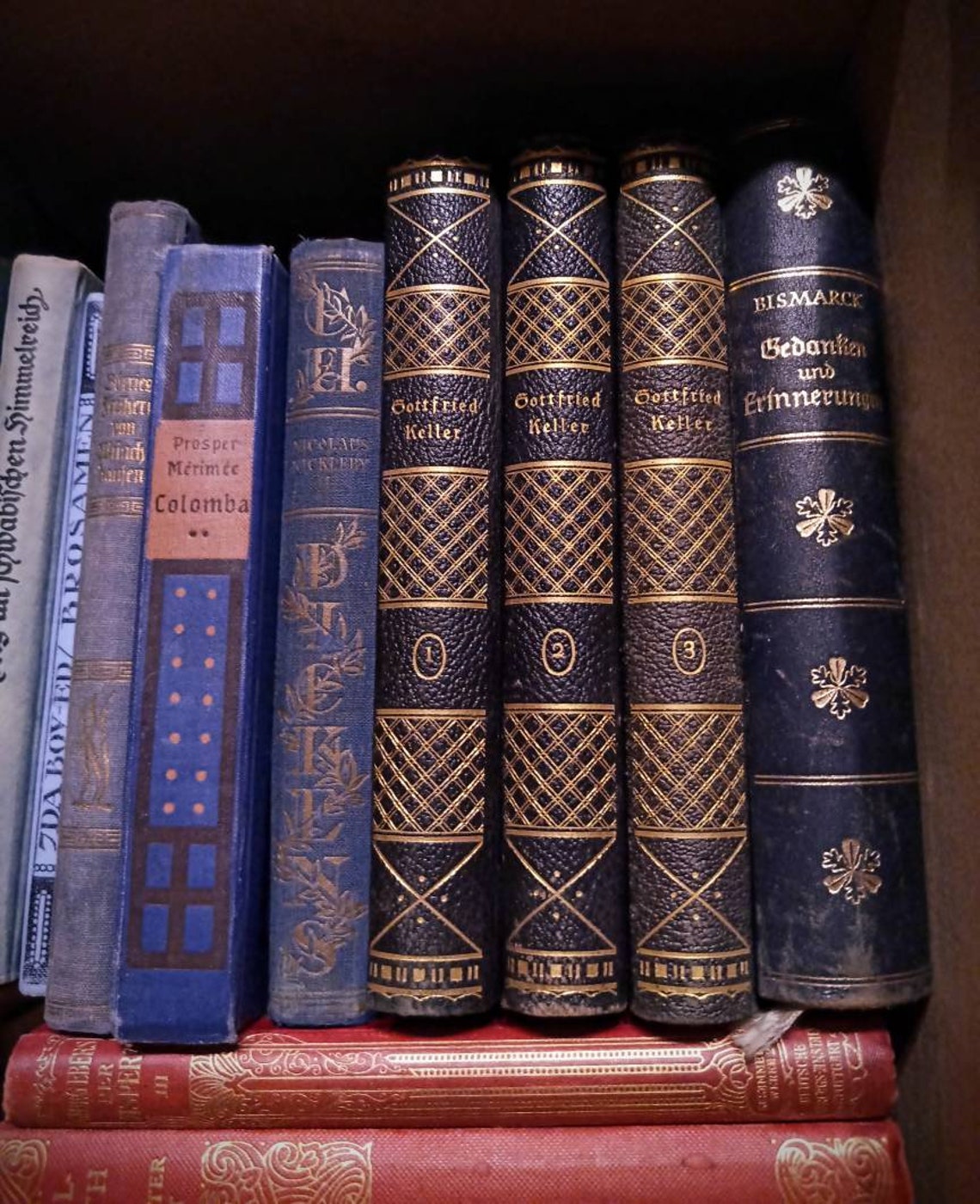 Colored book package 24 vintage books Etsy