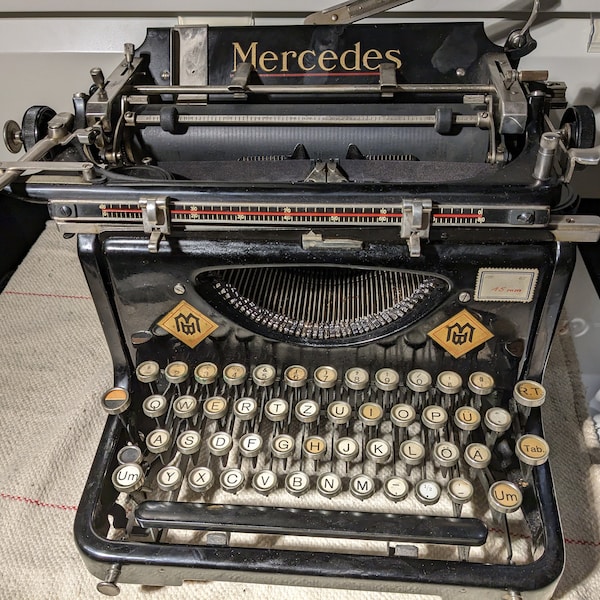 Mercedes typewriter 1925 typewriter collectible