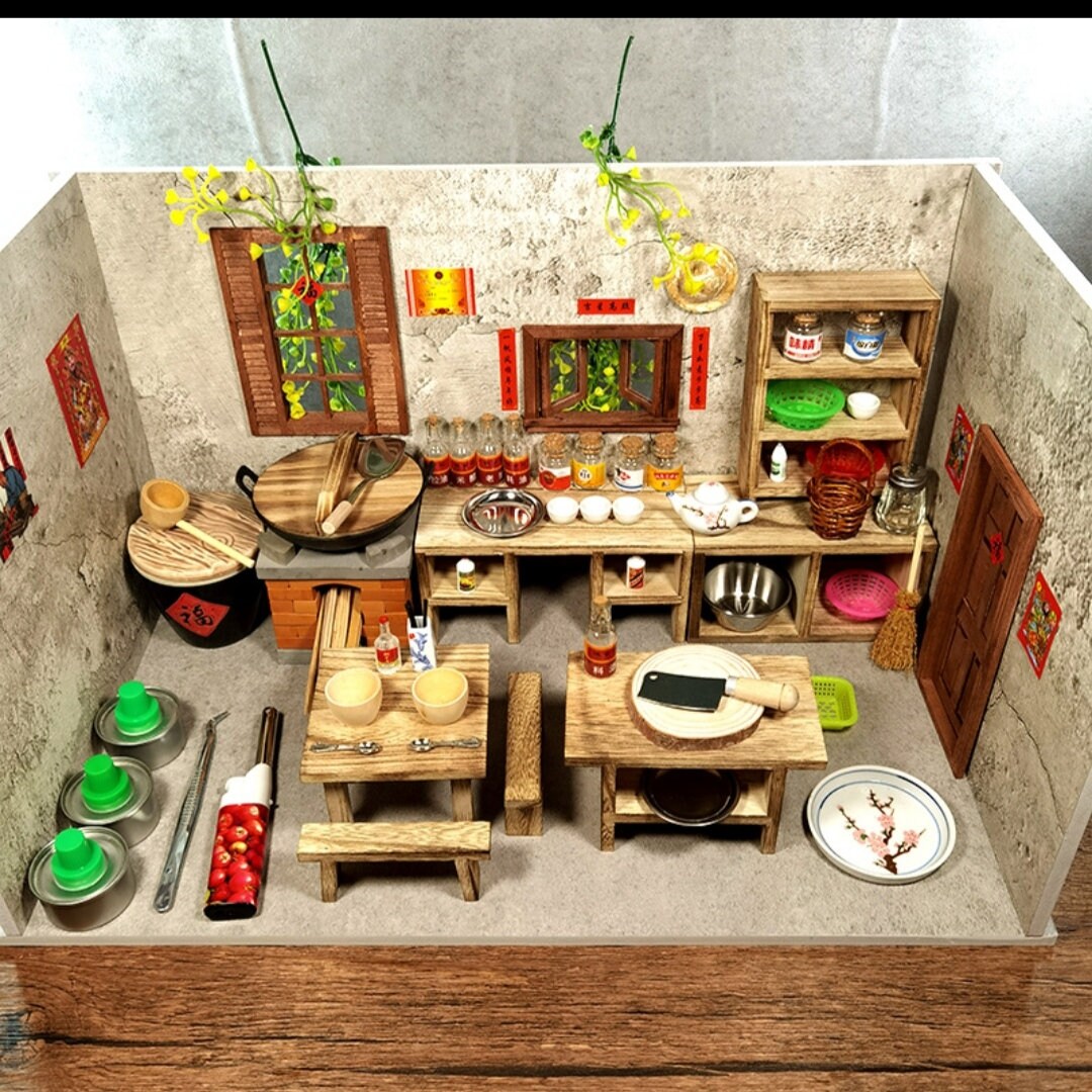 Echtes Miniatur Kochen Küchenset Echt Mini Küche Kochen Set | Etsy