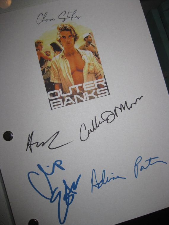 Outer Banks Signed TV Pilot Script Screenplay X5 Autographs