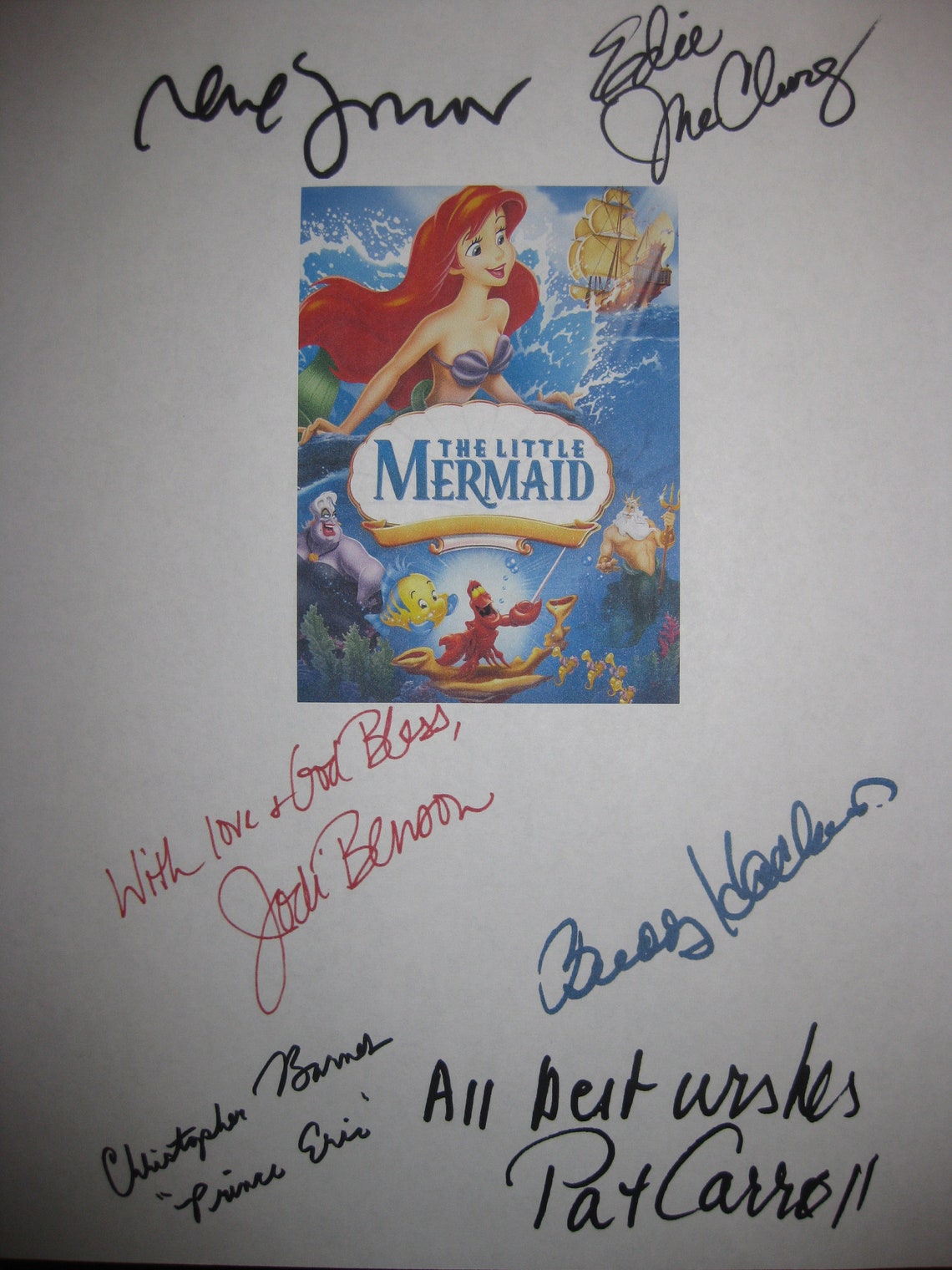 The Little Mermaid Signed Film Movie Screenplay Script Etsy