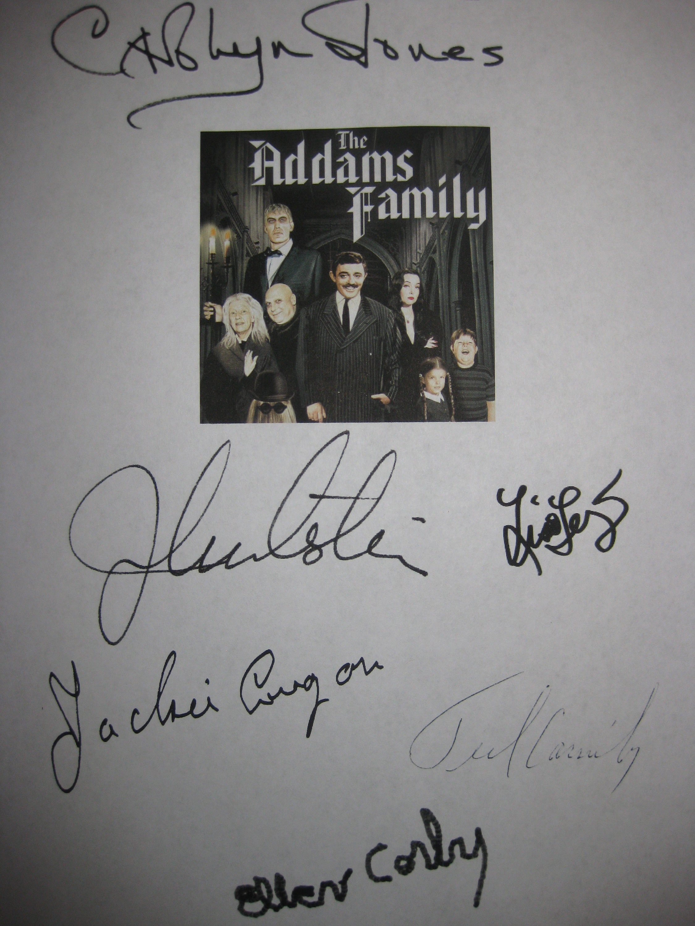 The Addams Family Signed TV Script Screenplay X6 Autograph Etsy