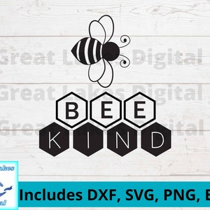 Bee  Kind svg, dxf, eps, png included!Honey Bee decor svg,bee wall decor,honeycomb farmhouse svg, honeycomb design, farmhouse decor.