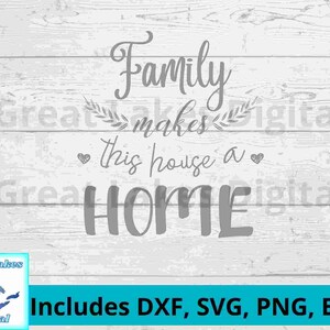 La famille fait d’une maison un fichier numérique à domicile, png, svg. dxf, eps fichiers tous inclus! Bon pour les signes, l’art mural, tasses, culbuteurs, t-shirts, sacs.