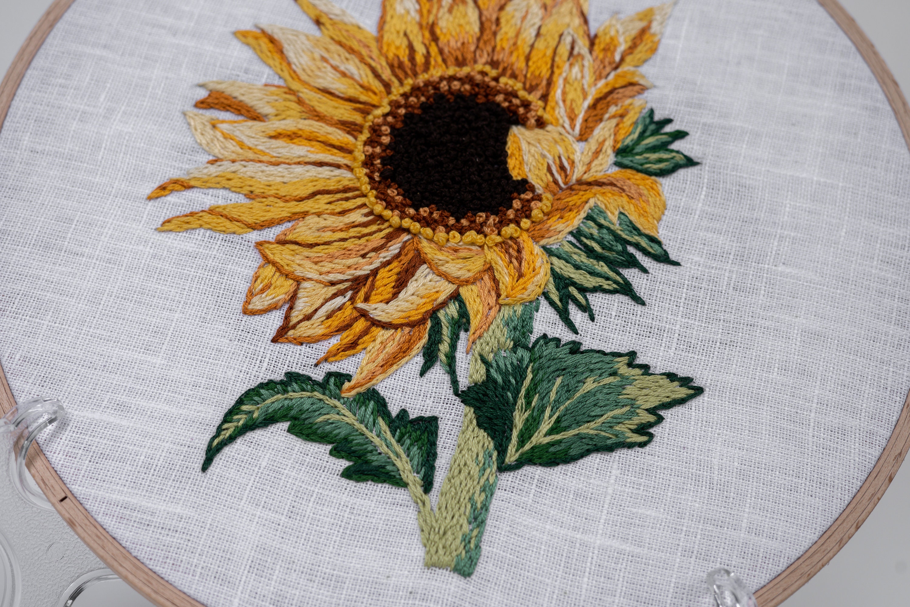 Sunflower Embroidery Pattern Video Tutorial Digital Etsy | My XXX Hot Girl
