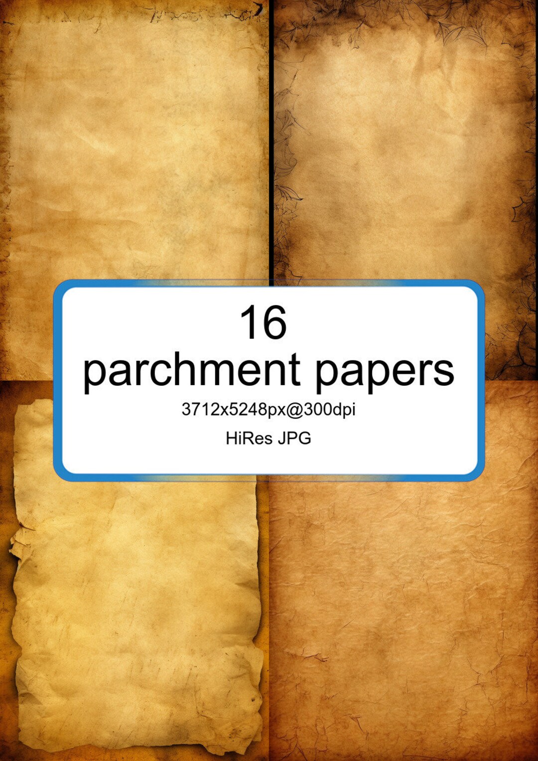 16 Printable Parchment Papers for Journaling Journal Pages Etsy
