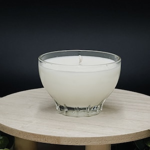 5.8oz Soy Candle in Citronella handpoured in Vintage Glass Dish