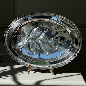 Vintage Silverplate Meat Tree Platter