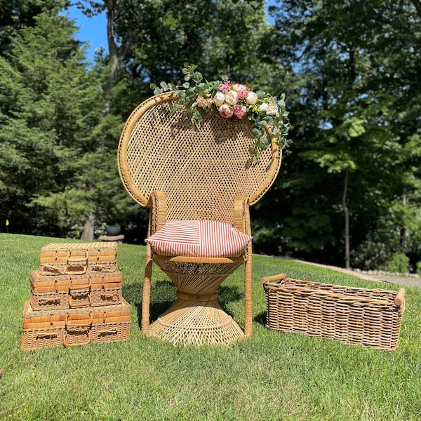 HUUR EINDBETALING - Verhuur van vintage rieten stoelen, niet-restitueerbaar