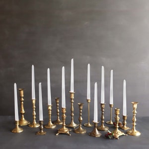 RENTAL ONLY - Vintage Brass Candlabra s & Candle Stick Holders for Wedding, Centerpieces Party, Styling