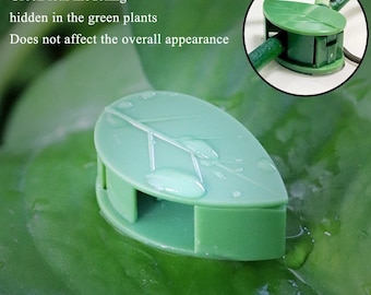 Plastic Leaf Wall Fixture Fixing Clips Garden Plant Climbing Sticky Hook