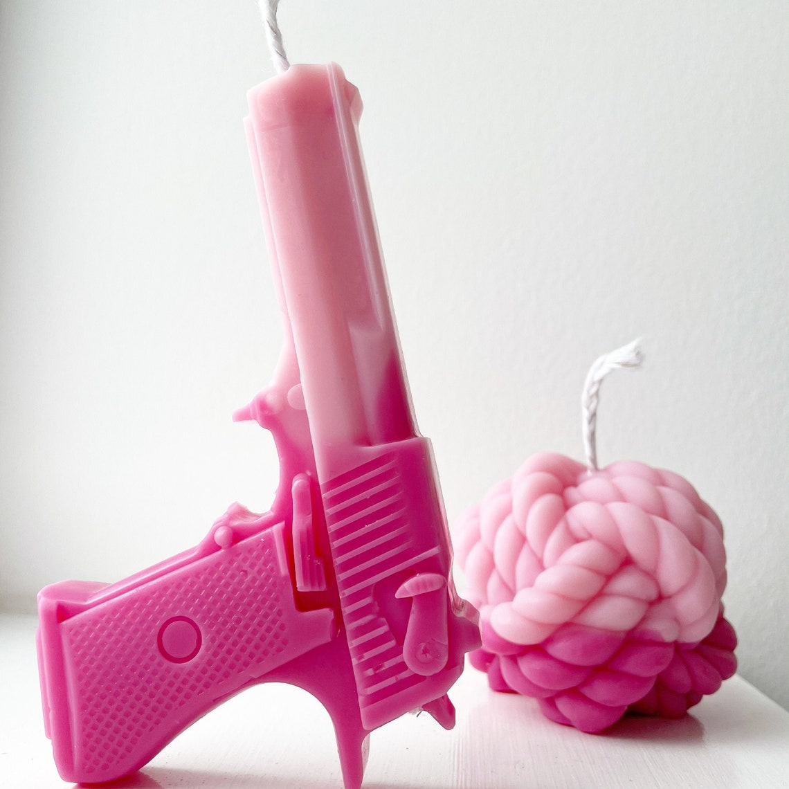 Gun Pistol Candles Home Decor Candle Soy Vegan scented Etsy