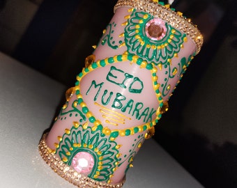 Personalised Candles.  Eid candles, ramadan, occasions, birthdays, gifts, personalised decor, weddings, mendhi, events, nikah, unscented.