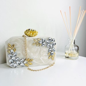 Handcrafted Resin Clutch