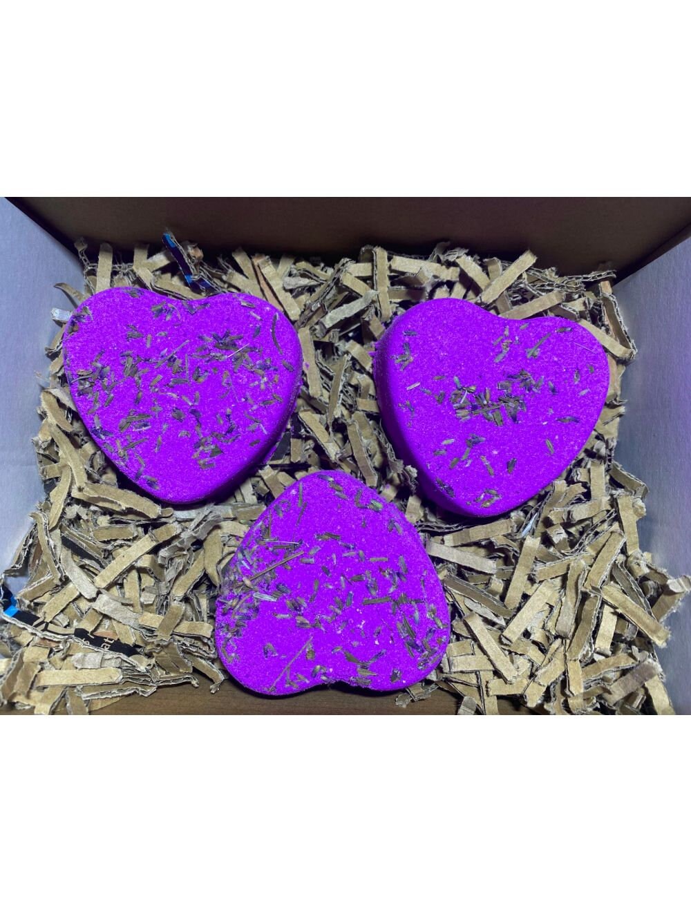Lavender Heart Gift Set Pack of 6 Each Bath Bomb 100115g in Etsy
