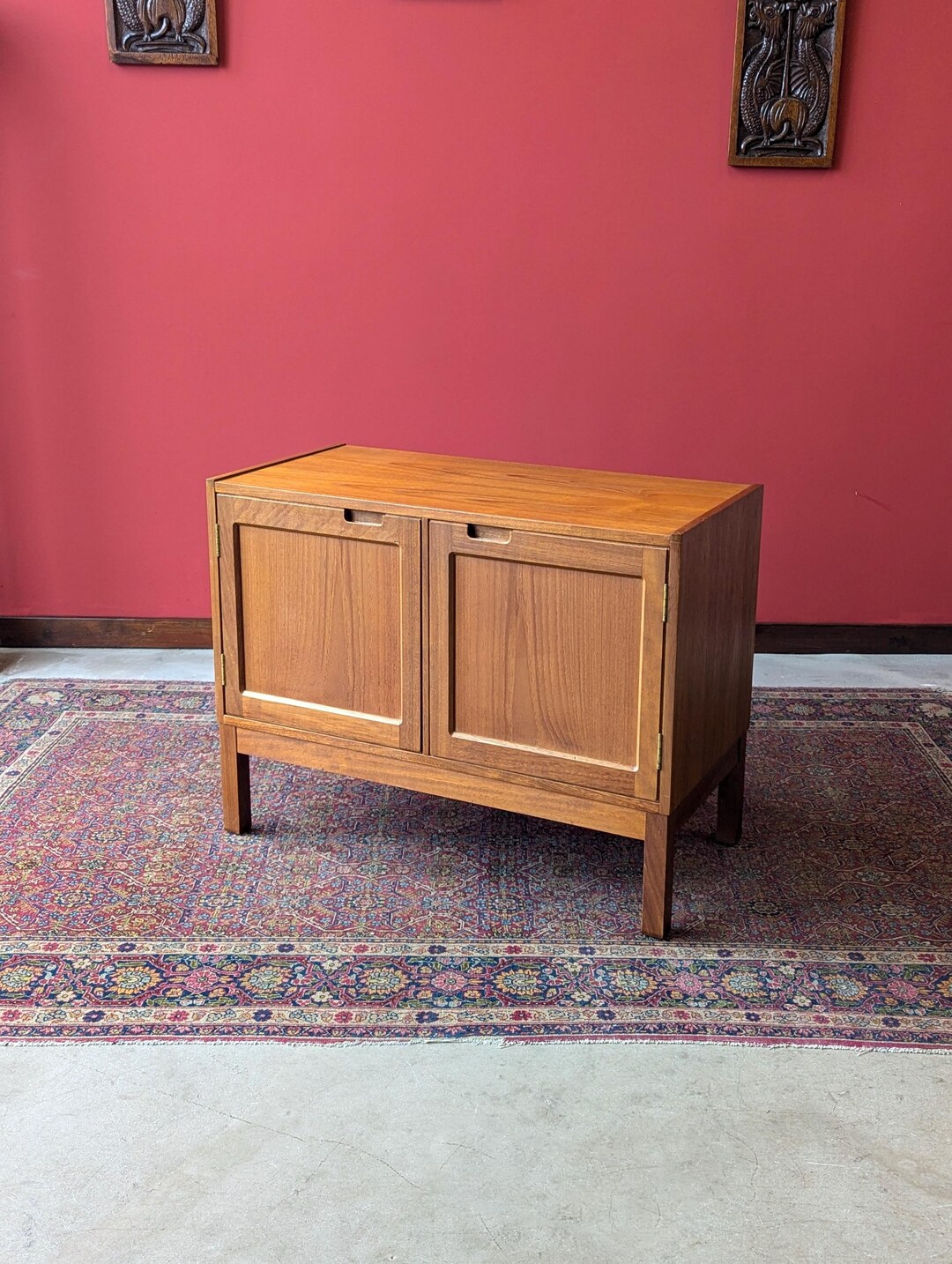 Mid Century Teak Record Etsy UK