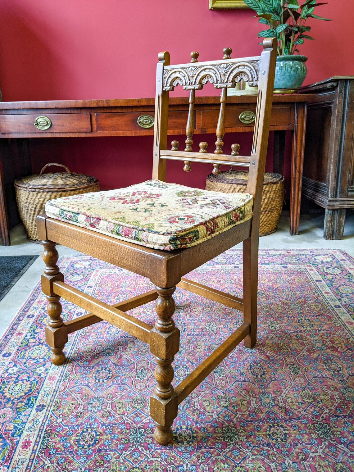 Set of Four Ercol Dining Chairs Yorkshire Old Colonial Dark Etsy