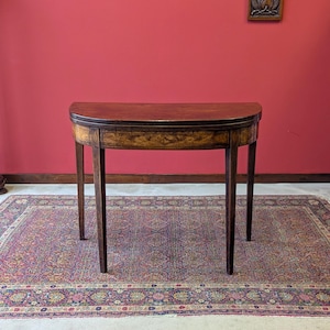 Antique Mid 19th Century Fold Over Tea Table Circa 1850