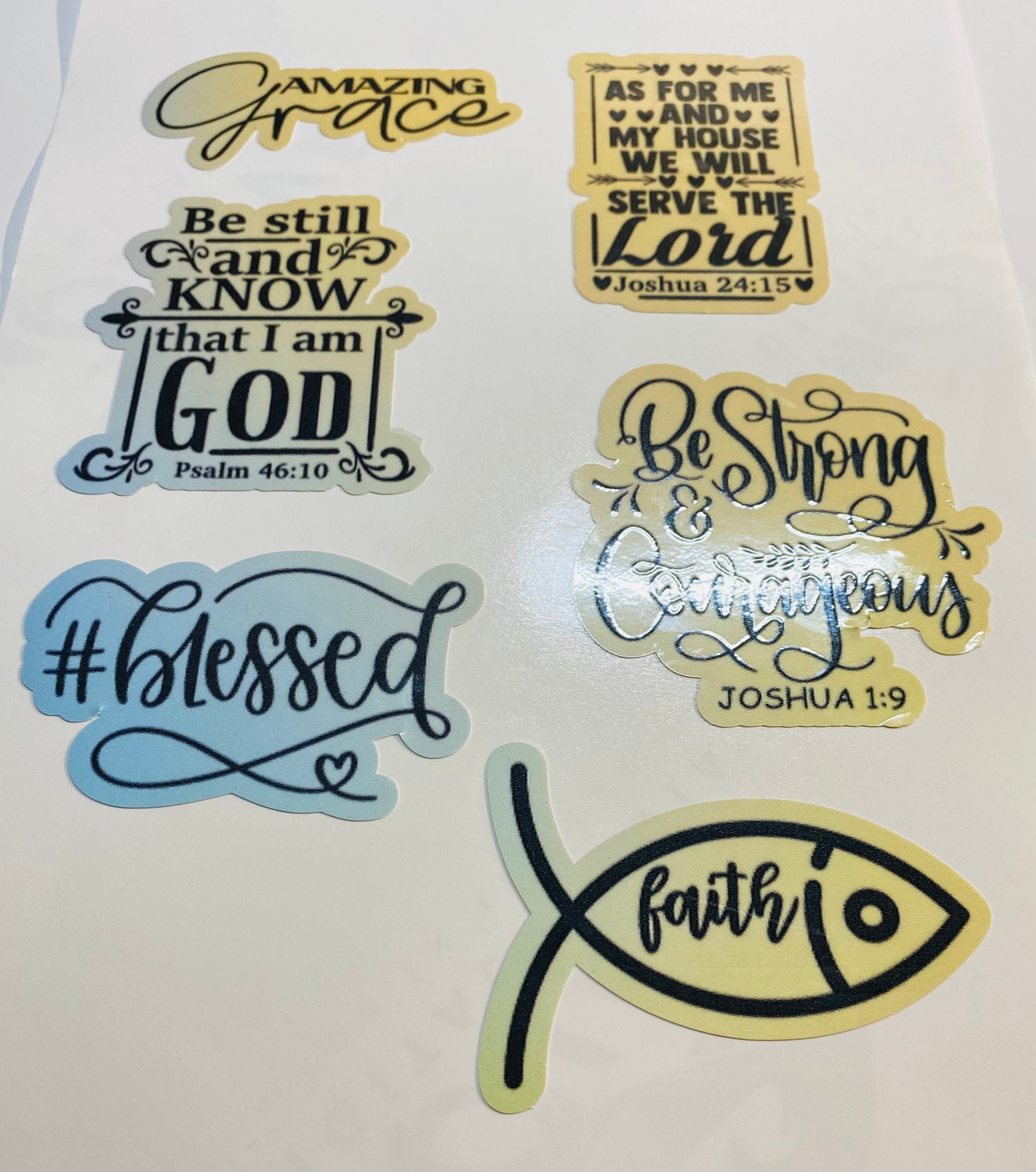 Christian Vinyl Stickers Bible Verse Stickers Christian Etsy