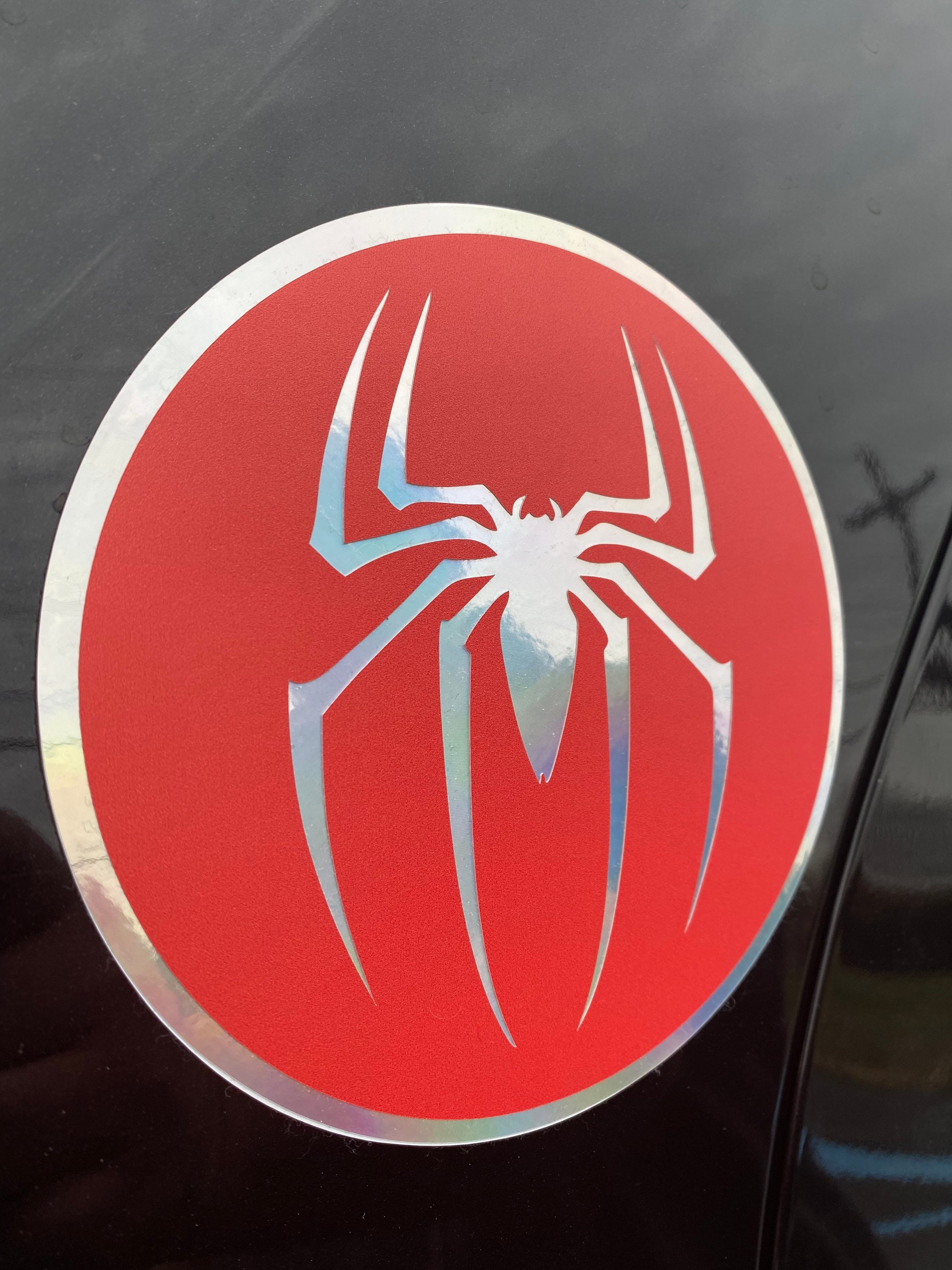 Spiderman Emblem Car SpiderMan Car Decal Etsy