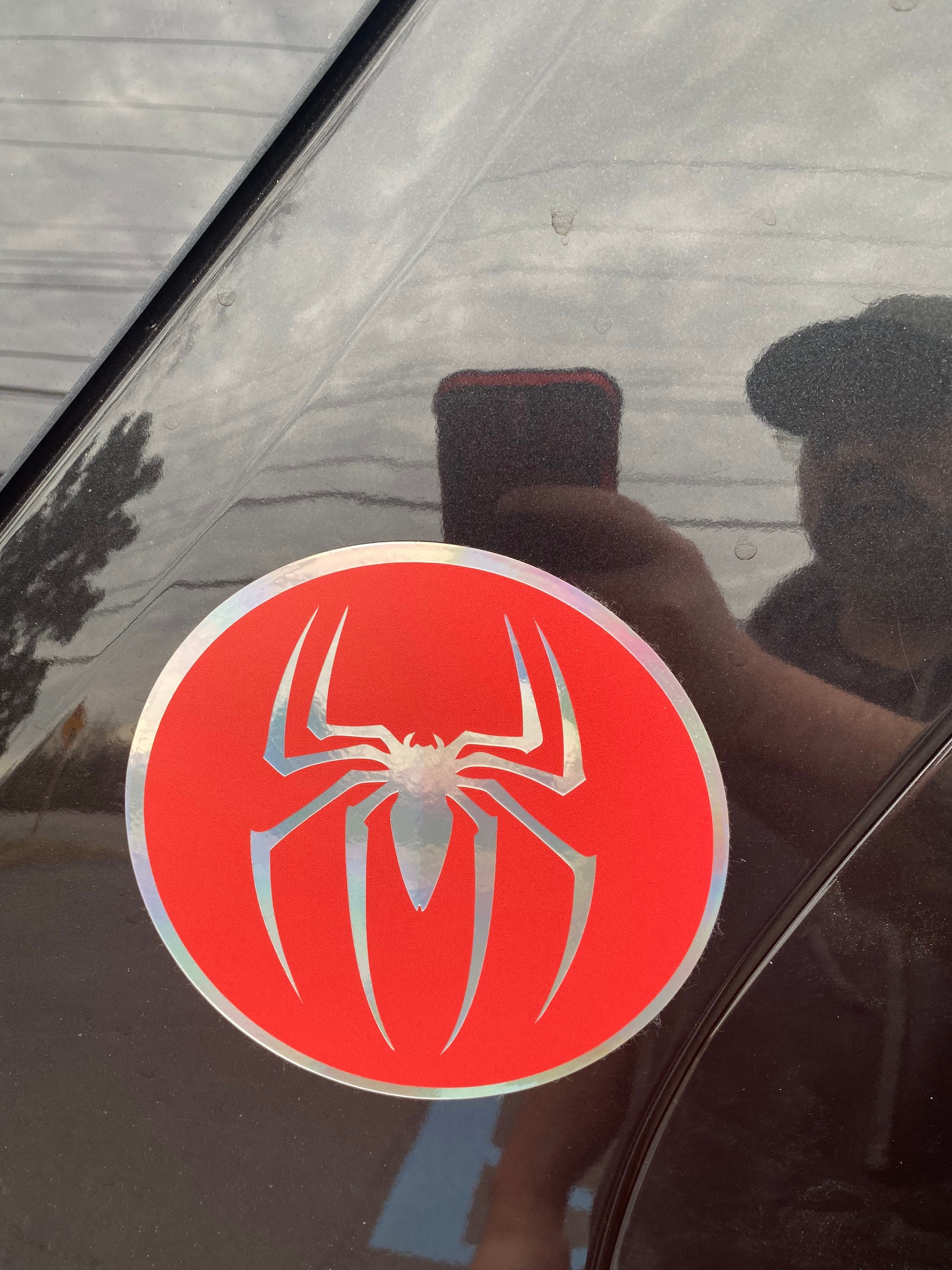 Spiderman Emblem Car SpiderMan Car Decal Etsy