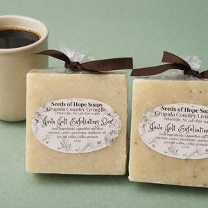 Java Jolt Exfoliating Bar – Real Coffee Soap with Coffee Grounds