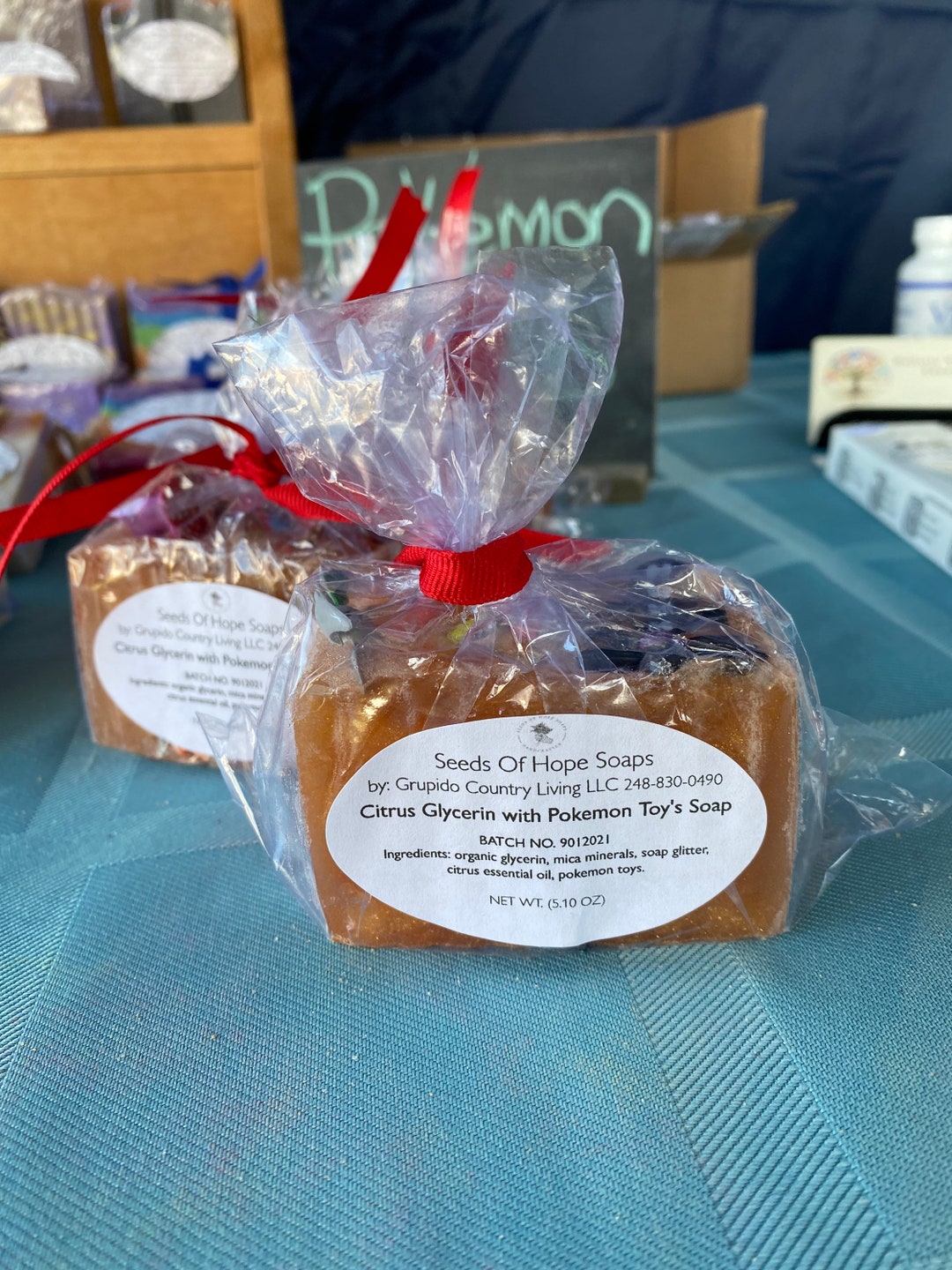 Glycerin Citrus Soap Pokémon Toys Inside Soap Soap With Etsy