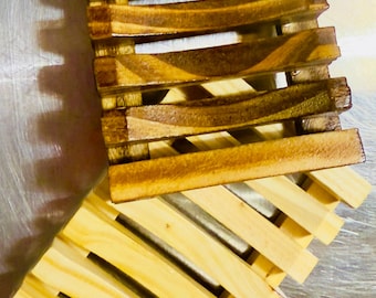 Wooden Soap Dish with Drainage | Solid Wood Soap Saver | Grate Holder for Handmade Bars