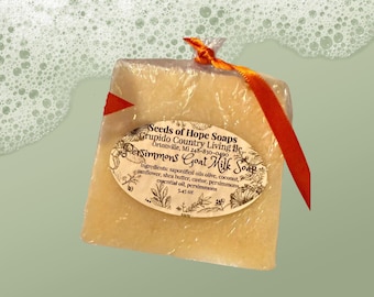 Persimmons Goat Milk Soap | Natural Moisturizing Bar for Dry Skin