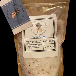 Country Rose Herbal Bath Salts image 1