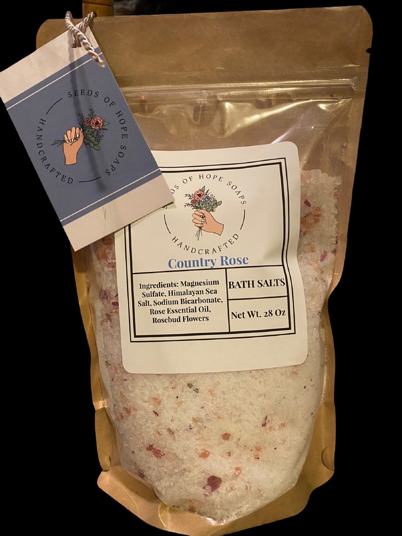 Country Rose Herbal Bath Salts image 1